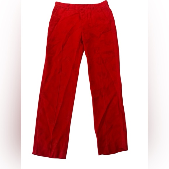 Zadig & Voltaire prune jac paisley red tailored trousers - Picture 2 of 11